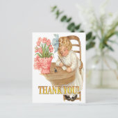 Een bedankbriefje voor je briefkaart (Staand voorkant)