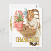 Een bedankbriefje voor je briefkaart (Voorkant / Achterkant)