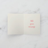 Een bedankbriefje voor mijn bruidsmeisje bedankkaart (Binnen)