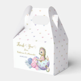 Een bedankdoos met een schattige baby showers draa bedankdoosjes