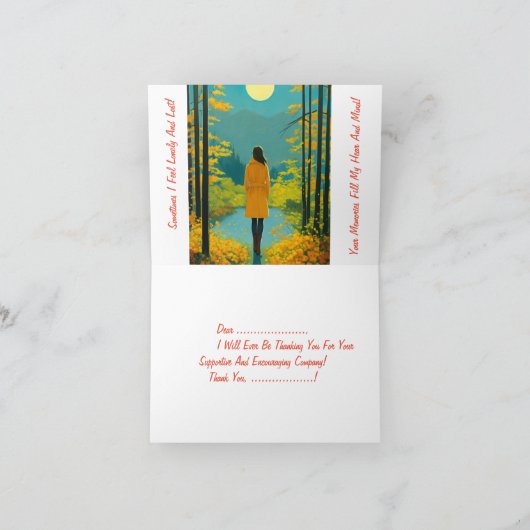 Een bedankkaart voor de reis samen (Binnen)