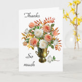 Een bedankpas kaart (Gele Bloem)