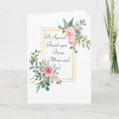 Een bedankt kaartje voor een dochter die een giver feestdagen kaart (Voorkant)