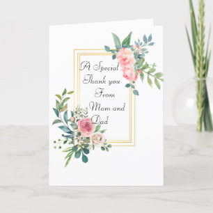 Een bedankt kaartje voor een dochter die een giver feestdagen kaart