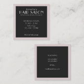 Een bedekt omhulsel van de elegante klasse vierkante visitekaartje (Voorkant / Achterkant)