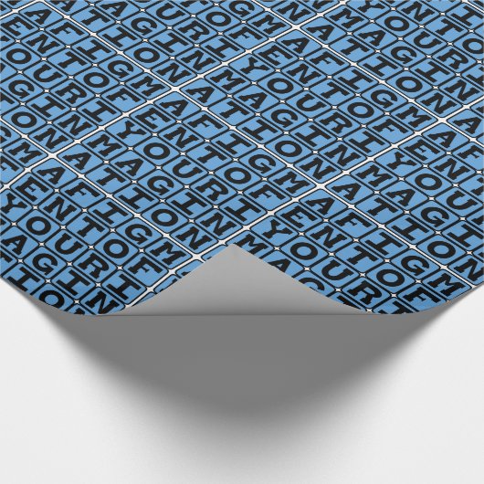 Een beeld van je verbeelding, denkbeeldige visie cadeaupapier (Hoek)