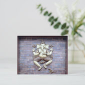 Een beeldhouwwerk van Hindoese God Ganesha Briefkaart (Staand voorkant)