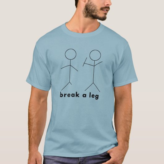 een been breken t-shirt (Voorkant)
