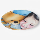 Een Beer bedekken Papieren Bordje (Gekanteld)