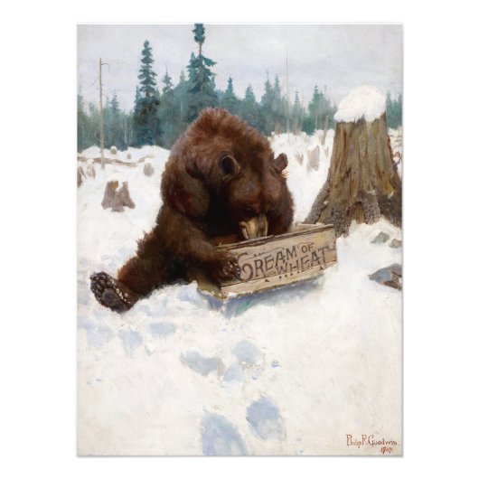 Een Beer door Philip Russell Goodwin Foto Afdruk (Voorkant)