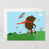 Een beer gaat naar de stad, briefkaart (Voorkant / Achterkant)