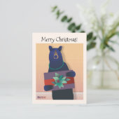 💕Een beer Het dragen van een ketting houdt een va Briefkaart (Staand voorkant)