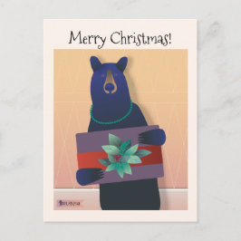 💕Een beer Het dragen van een ketting houdt een va Briefkaart