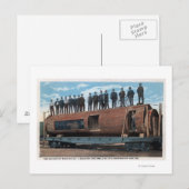 Een Beer kooi en zwelling in een gigantisch zagerl Briefkaart (Voorkant / Achterkant)