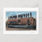 Een Beer kooi en zwelling in een gigantisch zagerl Briefkaart (Voorkant)