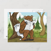 Een Beer krap in de Bossen Briefkaart (Voorkant / Achterkant)