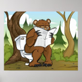 Een Beer krap in de Bossen Poster (Voorkant)