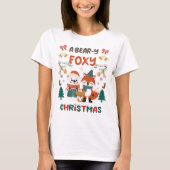 EEN BEER-Y FOXY KERST! T-SHIRT (Voorkant)