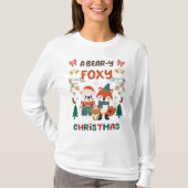 EEN BEER-Y FOXY KERST! T-SHIRT (Voorkant)