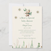 Een Beer-y Special Cream Neutral Baby shower Kaart (Voorkant)