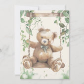 Een Beer-y speciale crème Baby shower Kaart (Achterkant)