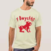 Een beest met tekst van bwystfil t-shirt (Voorkant)