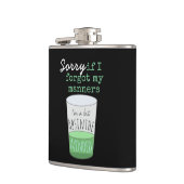 Een beetje Absinthe Minded Funny Drink Humor Heupfles (Links)