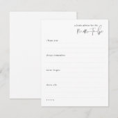 Een beetje advies voor de mam notitiekaartje (Voorkant / Achterkant)