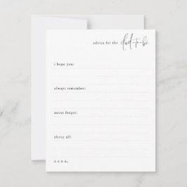 Een beetje advies voor de vader-te-zijn notitiekaartje