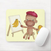 Een beetje artistieke sokken, de sokaap Mousepad Muismat (Met muis)