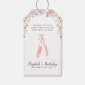 Een beetje Ballerina bedankt Cadeaulabel (Voorkant)