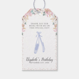 Een beetje Ballerina bedankt Cadeaulabel