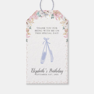 Een beetje Ballerina bedankt Cadeaulabel