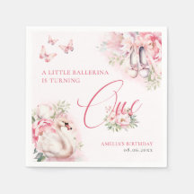 Een beetje Ballerina Swan Lake Eerste Verjaardag