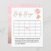 Een beetje bearly baby shower bingo