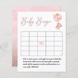 Een beetje bearly baby shower bingo
