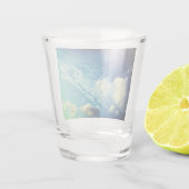 Een beetje bewolking shot glas (Achterkant)