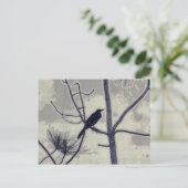 Een beetje Birdie, tot ziens met Blackbird Briefkaart (Staand voorkant)