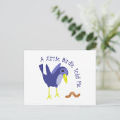 Een beetje Birdie vertelde me Briefkaart (Staand voorkant)
