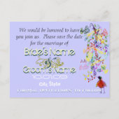 Een beetje Birdie vertelde me zo Aankondigingskaart (Achterkant)