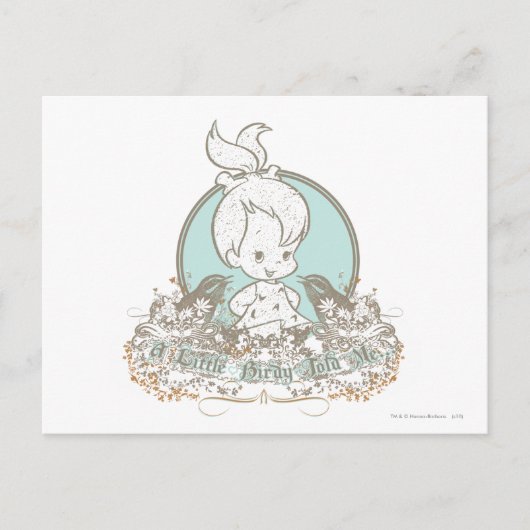 Een beetje Birdy vertelde me. Briefkaart (Voorkant)