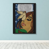 Een beetje Birdy vertelde me dat Canvas afdrukken (Insitu (Houten vloer))