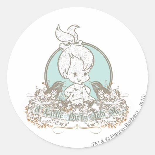 Een beetje Birdy vertelde me. Ronde Sticker (Voorkant)