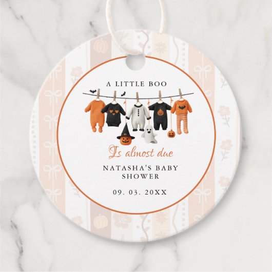 Een beetje blauw Halloween is bijna te wijten aan Bedankjes Labels (Voorkant)