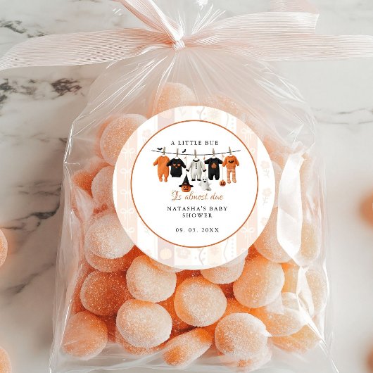 Een beetje blauw Halloween is bijna te wijten aan Ronde Sticker