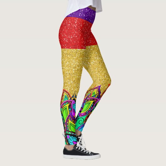 Een beetje Bling Pop Mode Leggings (Rechts)