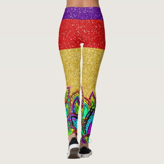 Een beetje Bling Pop Mode Leggings (Achterkant)