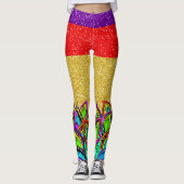 Een beetje Bling Pop Mode Leggings (Voorkant)