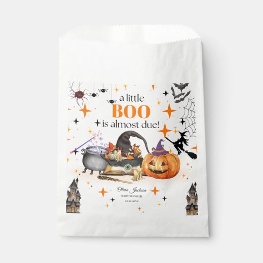 Een beetje boe baby shower babyshower uitnodiginge bedankzakje (Voorkant)