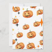 Een beetje boe baby shower babyshower uitnodiginge kaart (Achterkant)